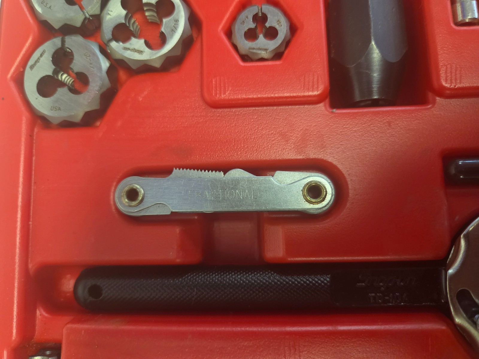 Snap-On 76 pc. Tap & Die Set Metric TDTDM500A