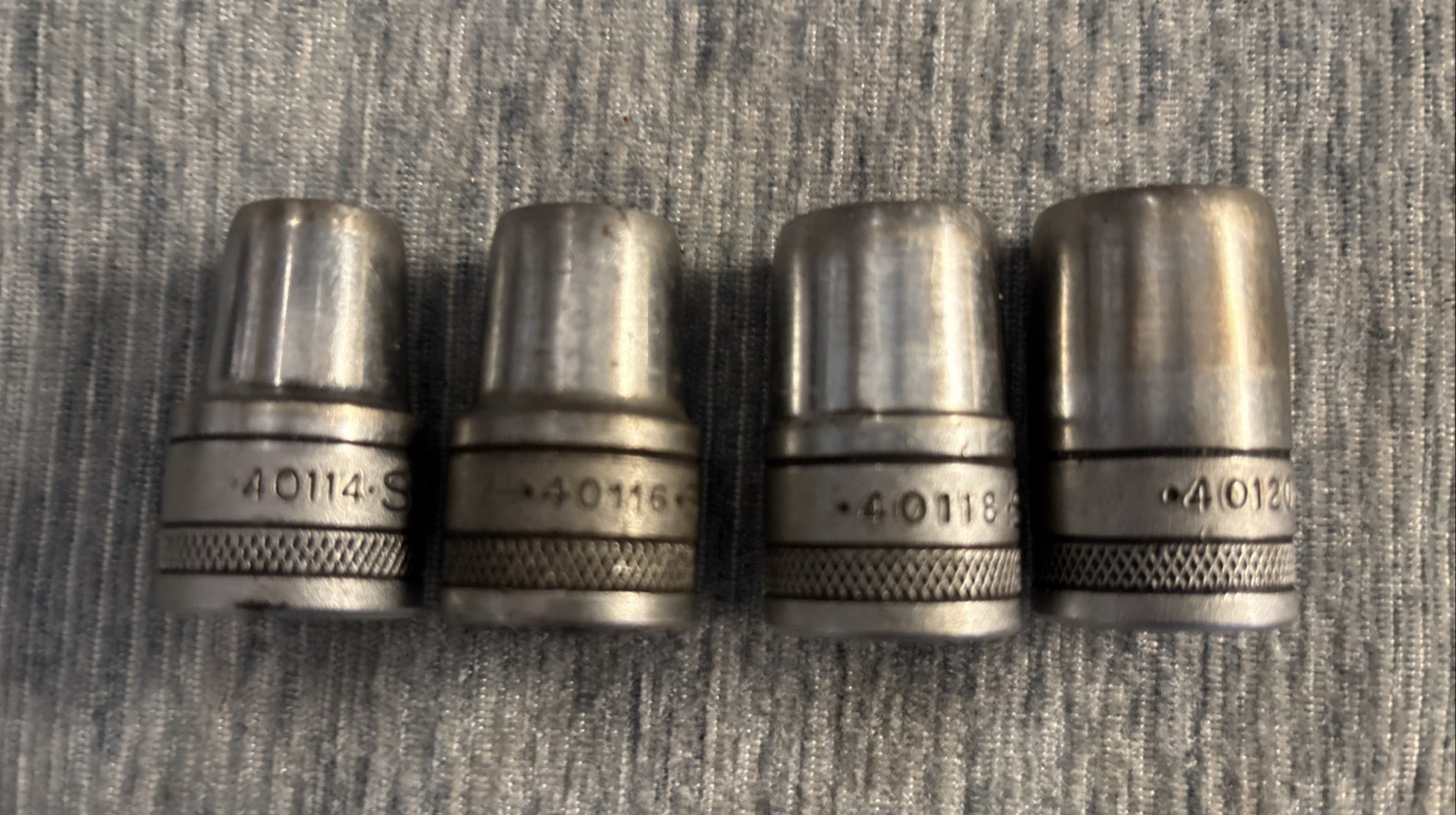 Vintage Knurled S-K (SK) Socket Lot – 1/2 Drive SAE 10 PCs – 7/16” to 1 1/16”