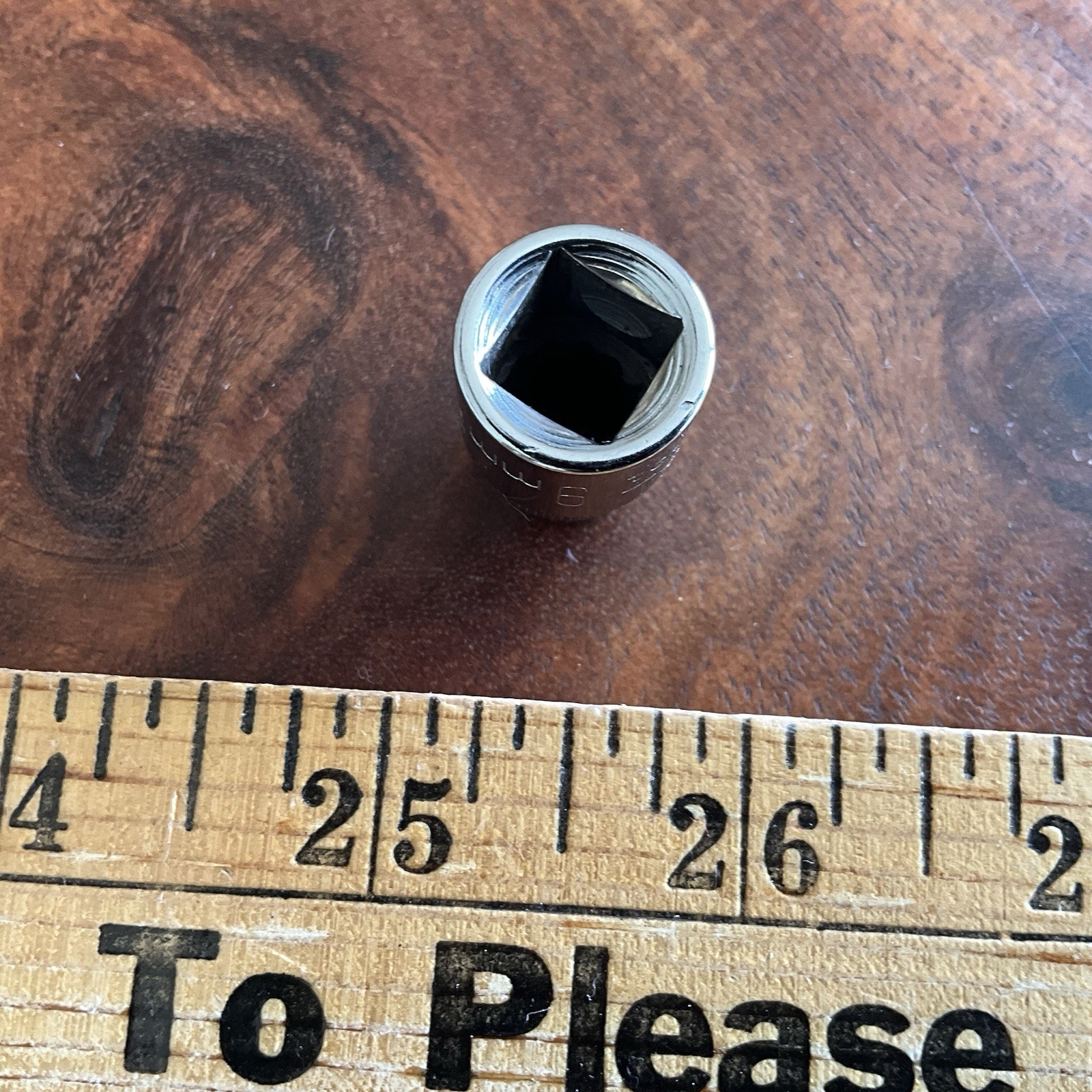 Vintage Craftsman USA 9mm Shallow Socket 12 Pt 3/8 Drive 44301 Metric G Series