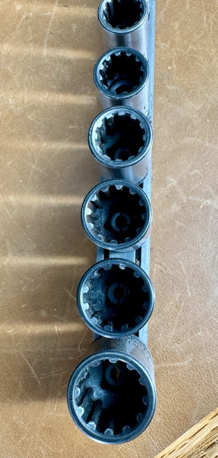 Vintage Craftsman 1/4” Drive9PC Metric Universal Spline Socket Set, Scarce Set