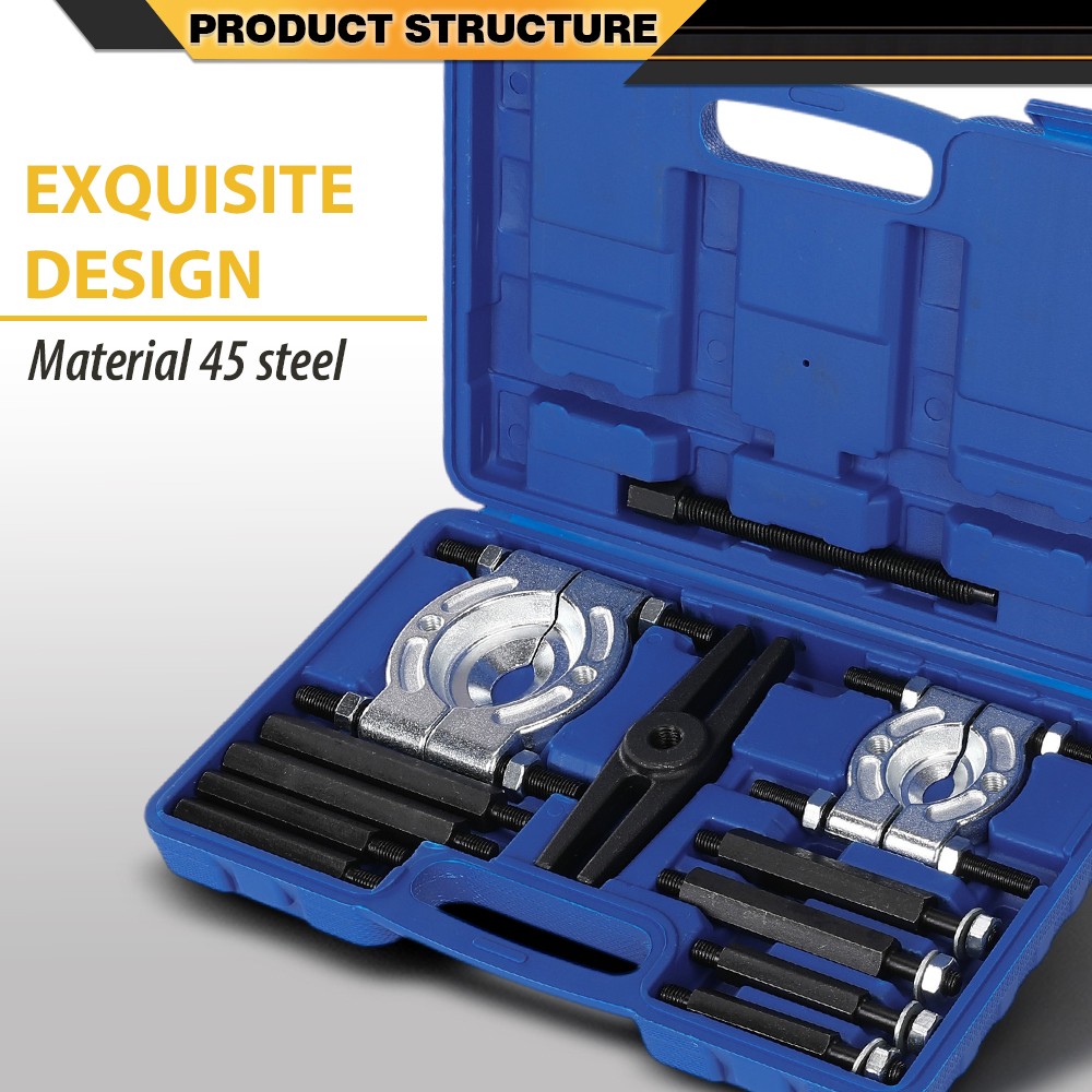 12PCS Bearing Separator Kit 5 Ton Gear Hub Puller Fly Wheel Removal Tool