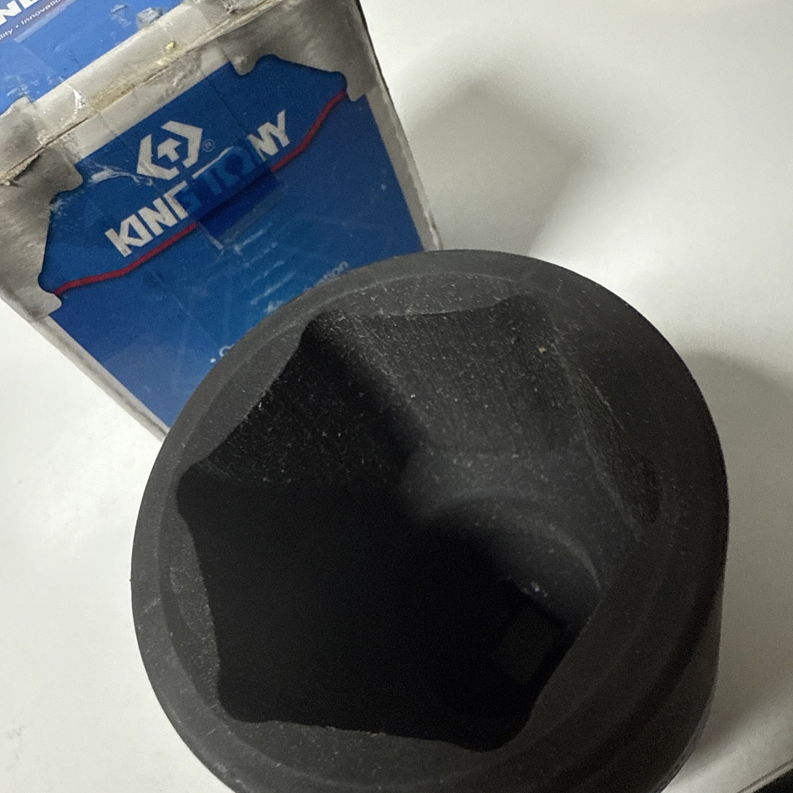 KING TONY No 443546M Point Drive Deep Impact Socket, 46mm, 1/2-inch, Black
