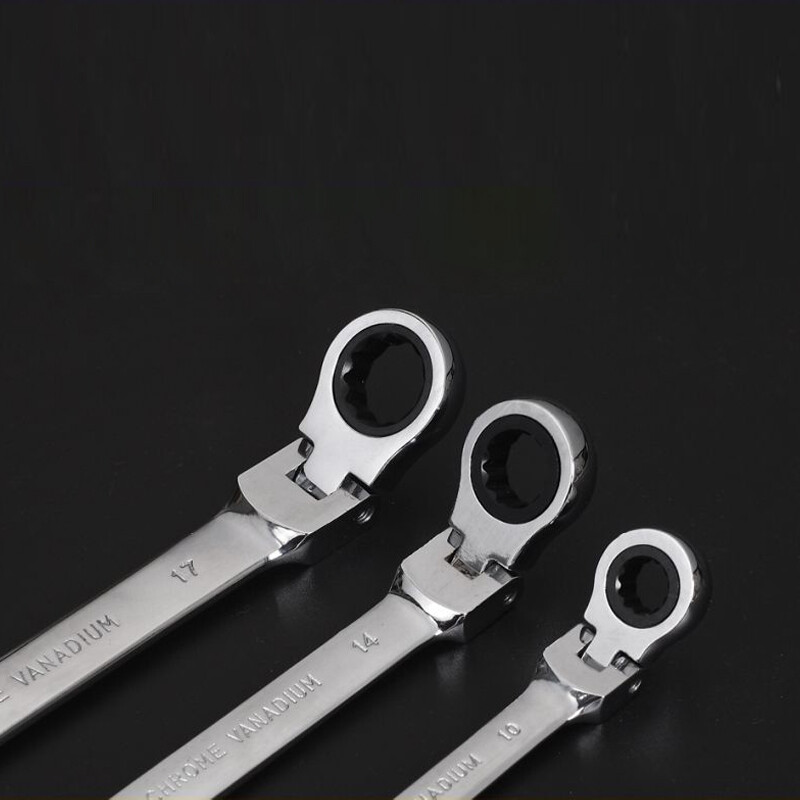 Flexible Ratchet Wrench 6-32mm Spanner Gear Ring Ratcheting Metric Flex Head