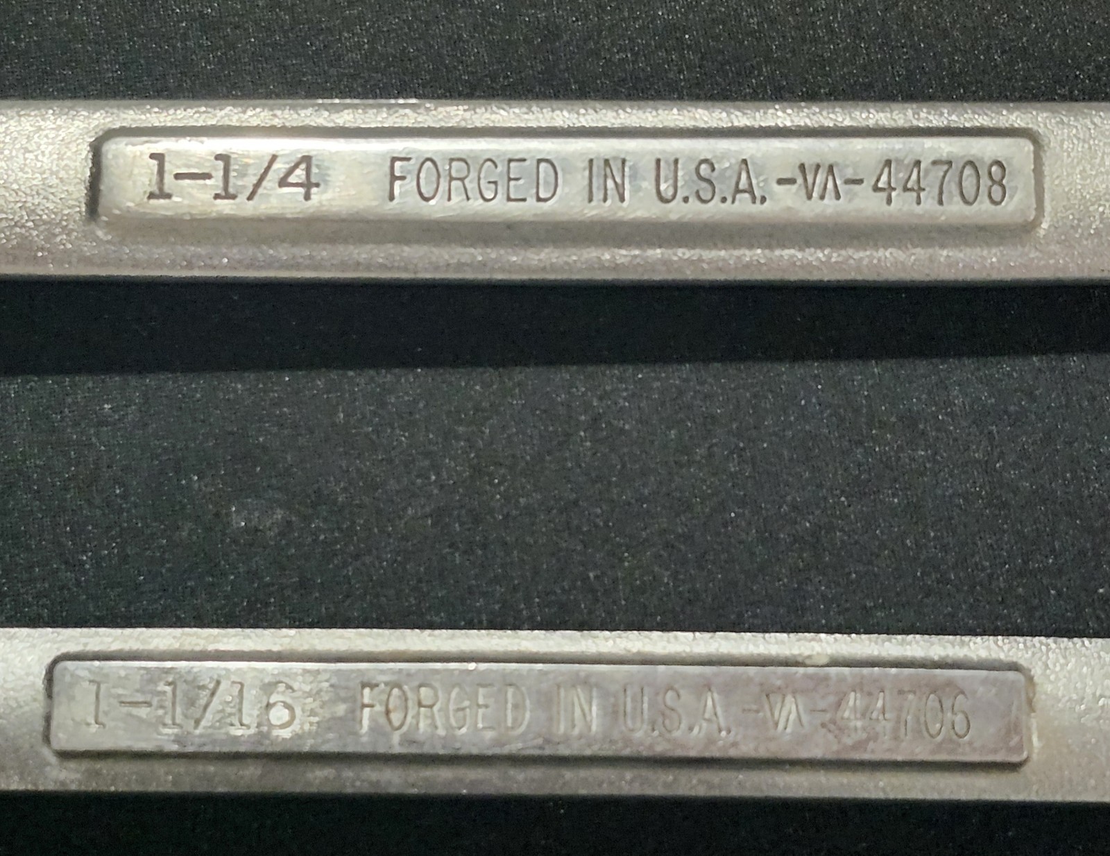 4 Pc. USA Craftsman Large Wrenches 15/16, 1, 1- 1/16, 1- 1/4 -VA- Series