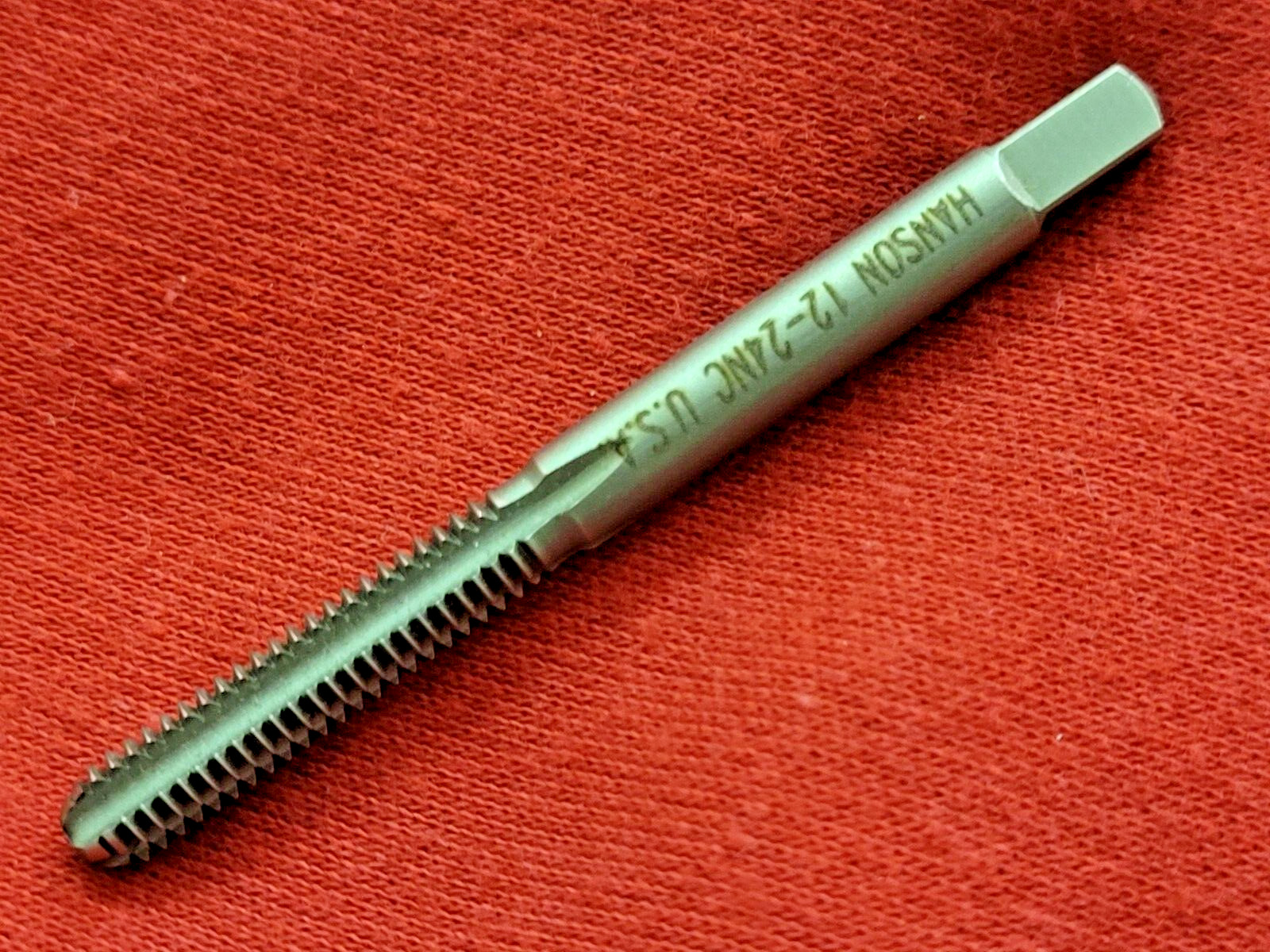 12-24 12/24 NC Bottom Hand Tap Irwin Hanson Model 1232 ZR Carbon Steel 4FL USA