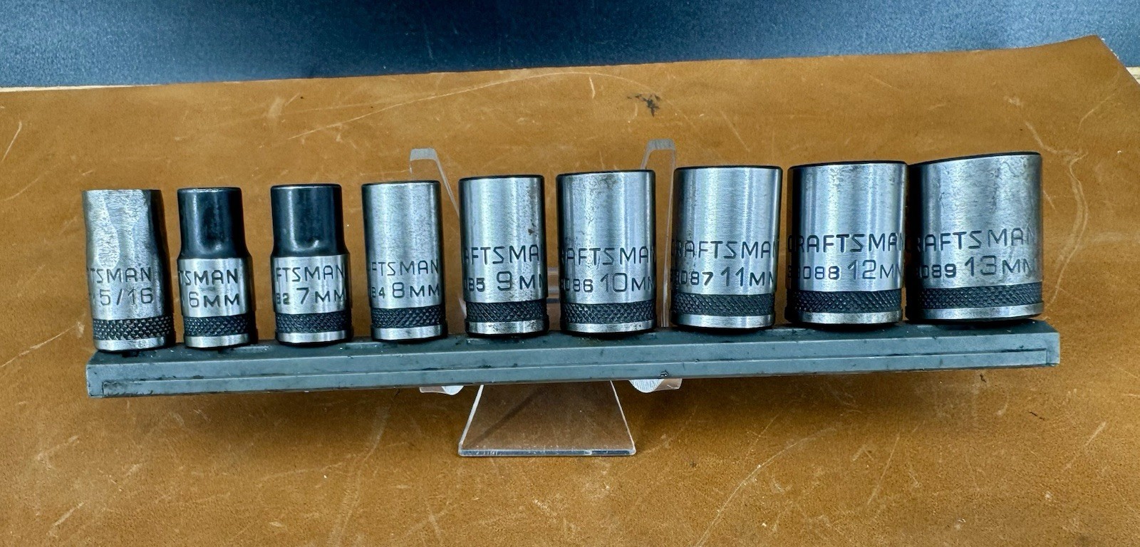 Vintage Craftsman 1/4” Drive9PC Metric Universal Spline Socket Set, Scarce Set