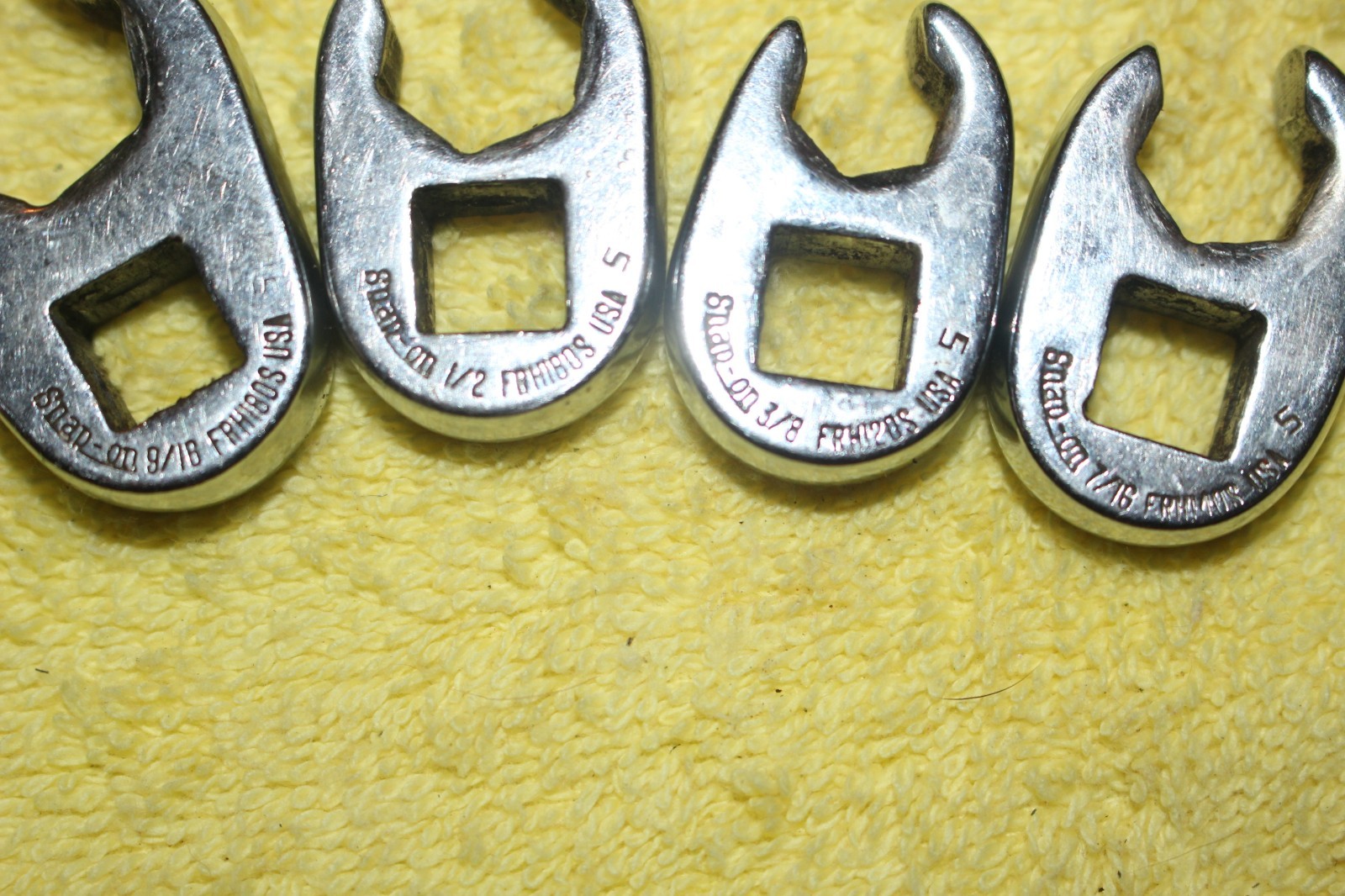 Set of Snap on 3/8″ Drive Crowfoot Flare Nut Wrenches 6 & 12 Point FRH Series