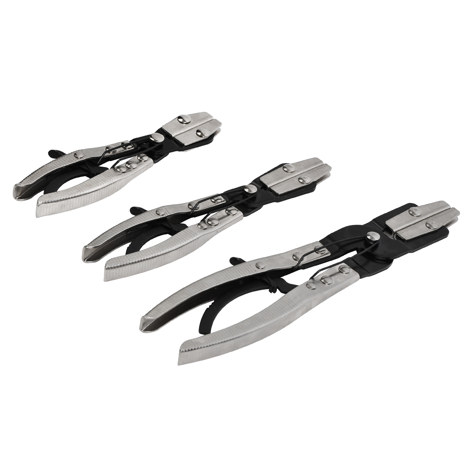 3pcs Ratcheting Hose Pinch Off Pliers Set, 8″ 10″ 12″ Car Hose Fuel Pinch Pliers