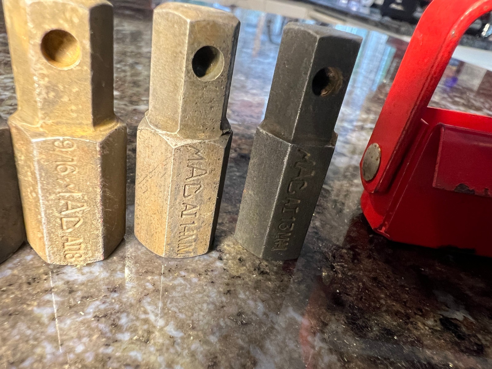 Mac Tools 7/16″ Drive 9/16″ 5/8″ 13mm 14mm 17mm 19mm Impact Hex Driver Lot VT31Y