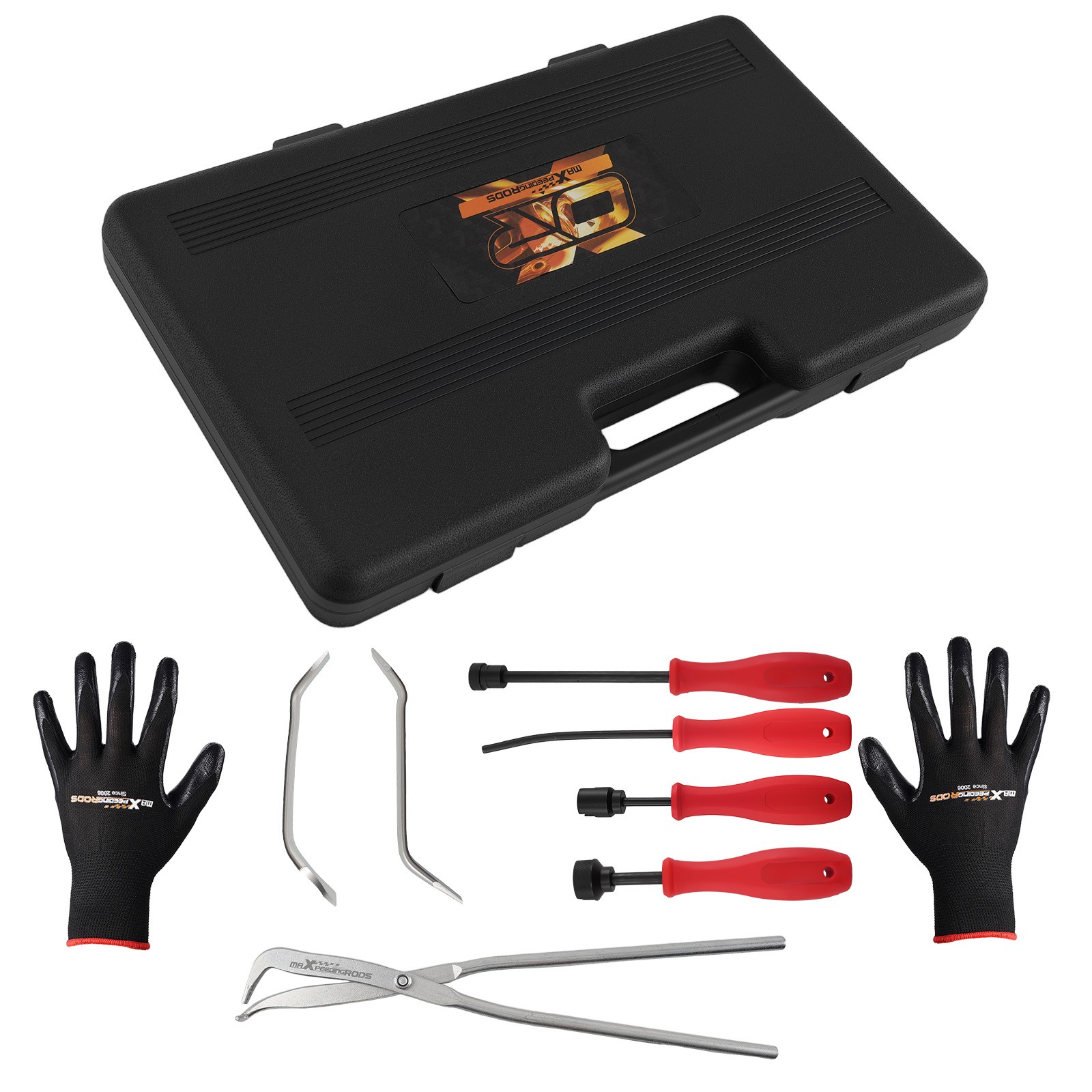 8pc Brake Repairing Tool: Drum Brake Shoe Return Spring Removal Pliers Spoon