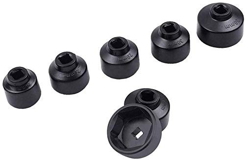 7-Piece Oil Filter Socket Set – 24mm, 27mm, 29mm, 30mm, 32mm, 36mm, 38mm Cap Wre