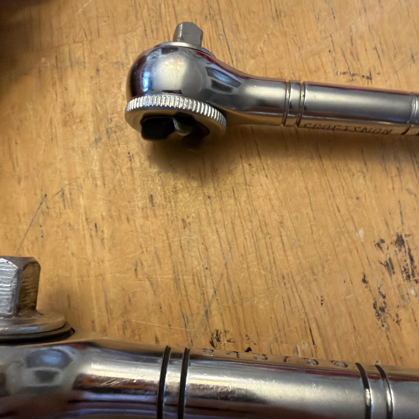 Craftsman 3 ratchet set Drive Thumb Wheel Tri-Wing Ratchets 943795-97 USA Used.