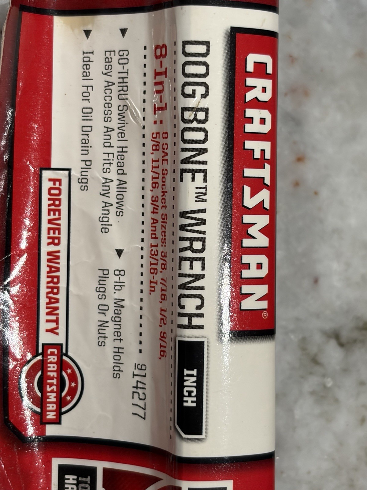 Craftsman 8 In 1 Dog Bone Wrench SAE 14277 NEW
