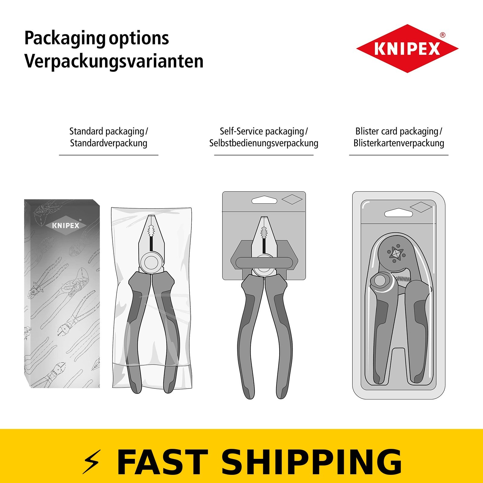 KNIPEX Cobra Water Pump Pliers 7.25 Inch Red