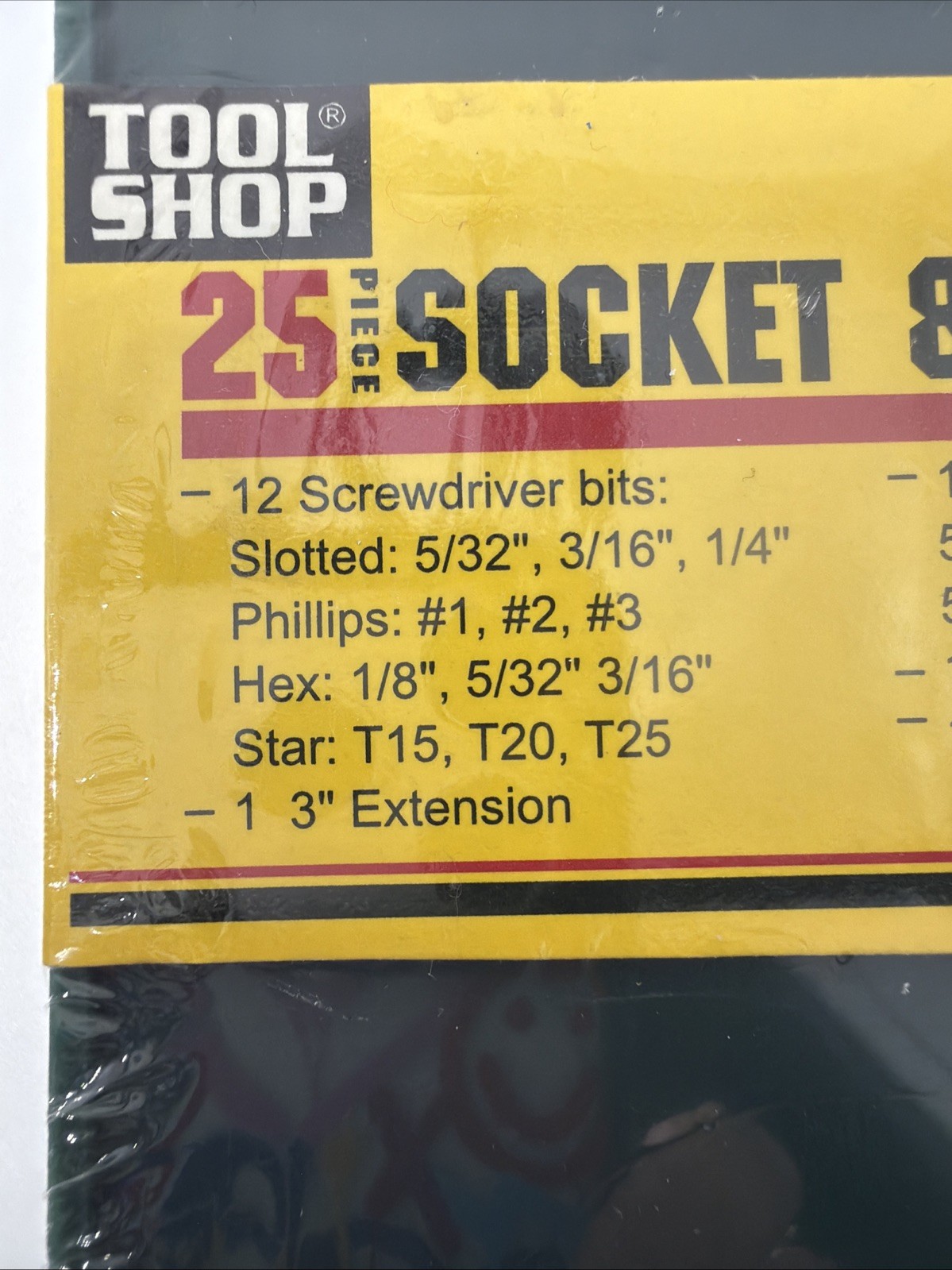 Tool Shop 25 piece Socket & Bits Set No. 243-2693