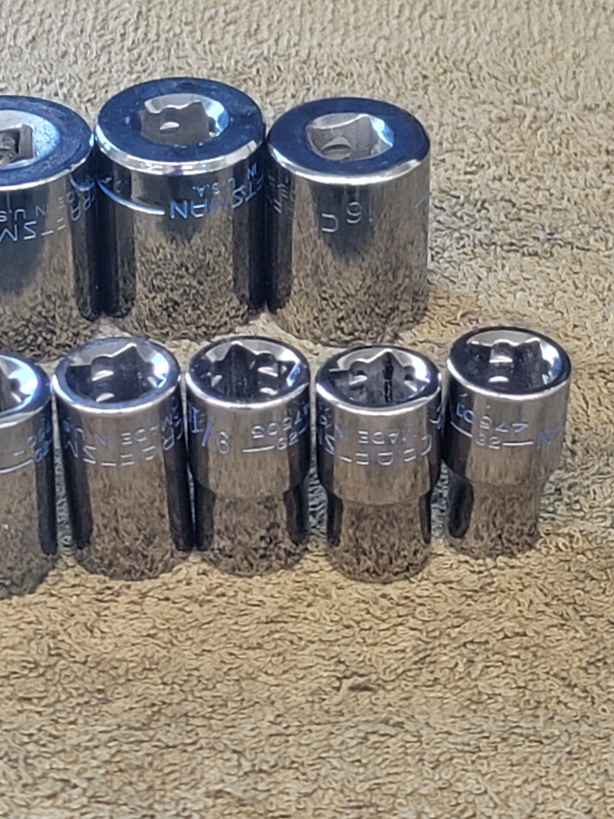 13 Craftsman Sae Socket Set 1/2″ Drive 1-1/4″ to 7/16″ G2 12 Point Tools USA