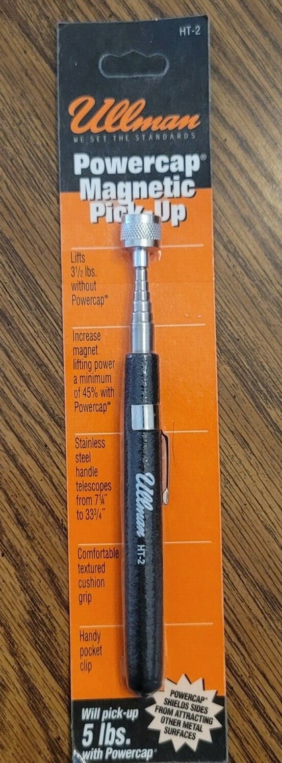 Ullman Hi-Tech 5lb Telescoping Magnetic Pick Up Tool w/Power Cap #HT-2
