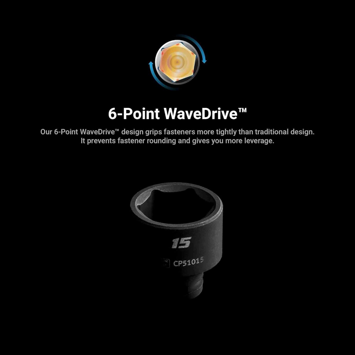 8 mm Deep Impact Socket 1/4-Inch Drive 6-Point Metric
