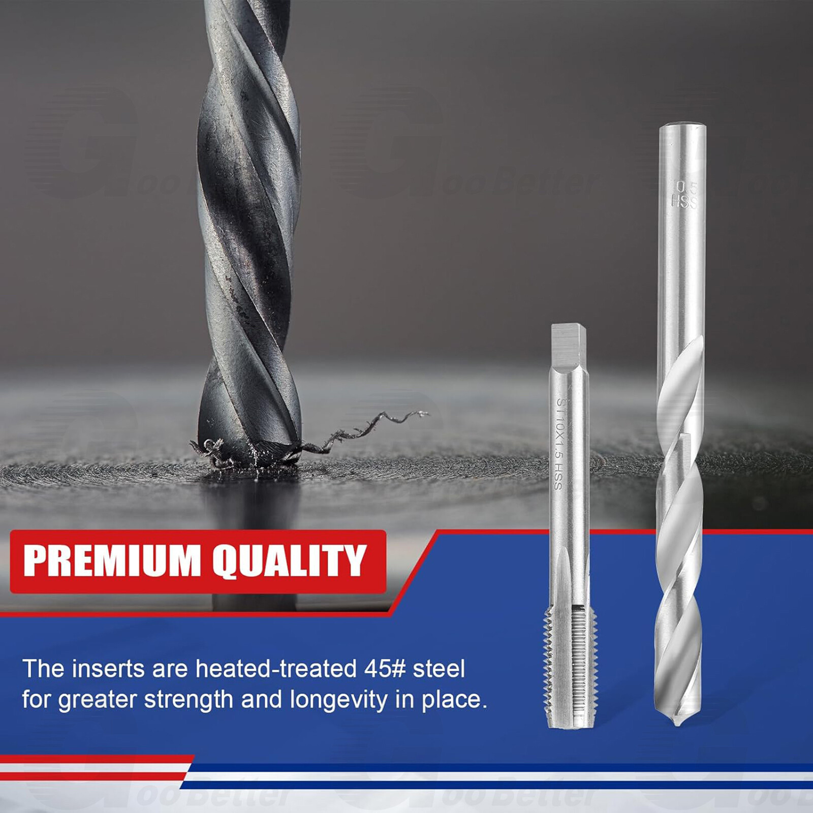 Helicoil Type Thread Repair Kit rethread Stripped Metric M5 M6 M8 M10 M12 131PCS