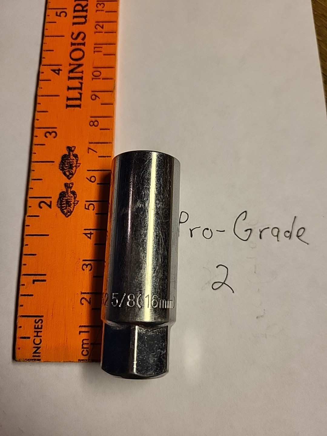 5/8″ (16mm) Pro-Grade Spark Plug Socket 3/8″ Dr. / 6 Pt. – NOS 13252