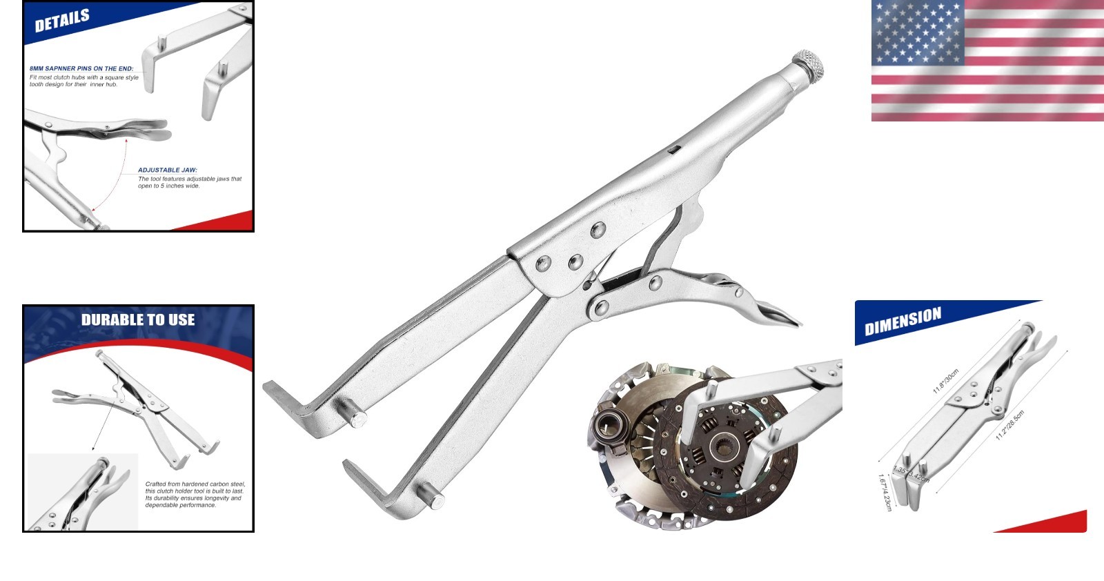 Clutch Holding Tool, Motorcycle Clutch Hub Basket Holder, Heavy Duty Flywheel