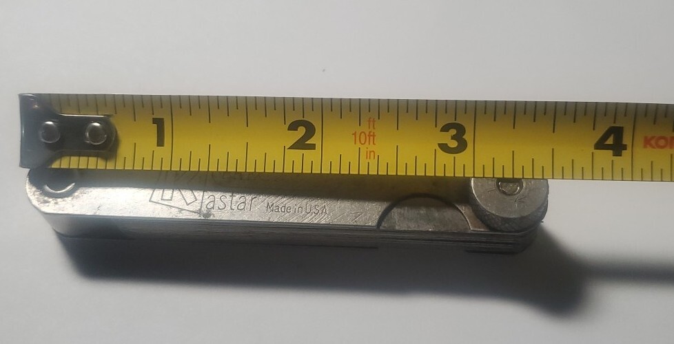 Vintage Kastar Feeler Gauge Set Made in USA 25 Blades SAE .0015-.025