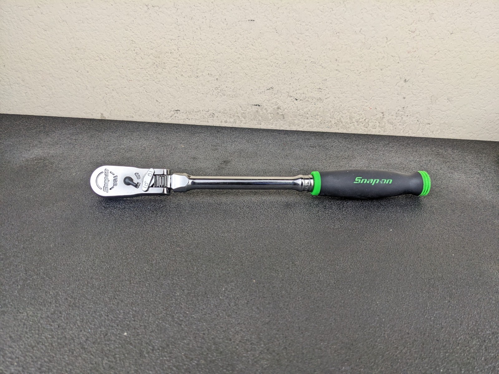 #bp409 Snap-on Tools GREEN FHLFX80B 3/8″ Drive 13″ Dual 80 Locking Flex Ratchet