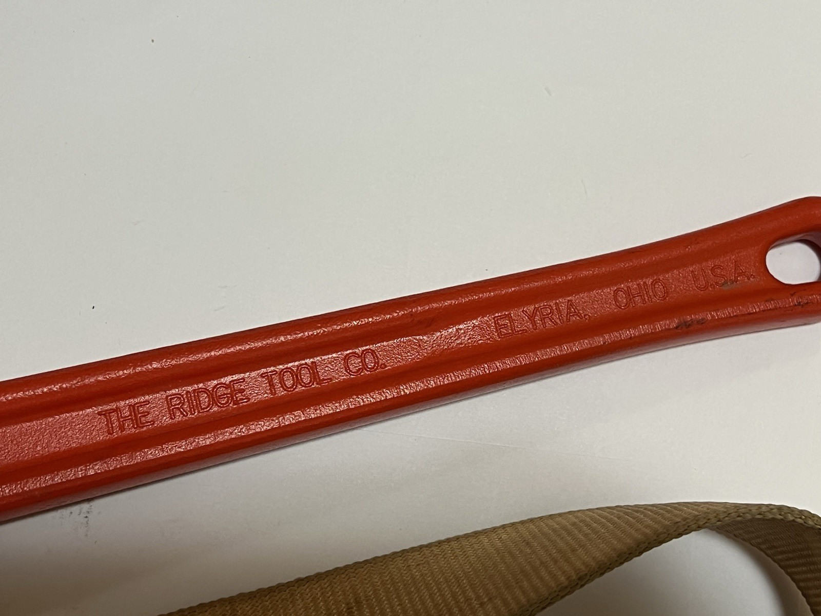 Ridgid Tools No 5 Aluminum Strap Pipe Wrench 18″ Long USA NICE