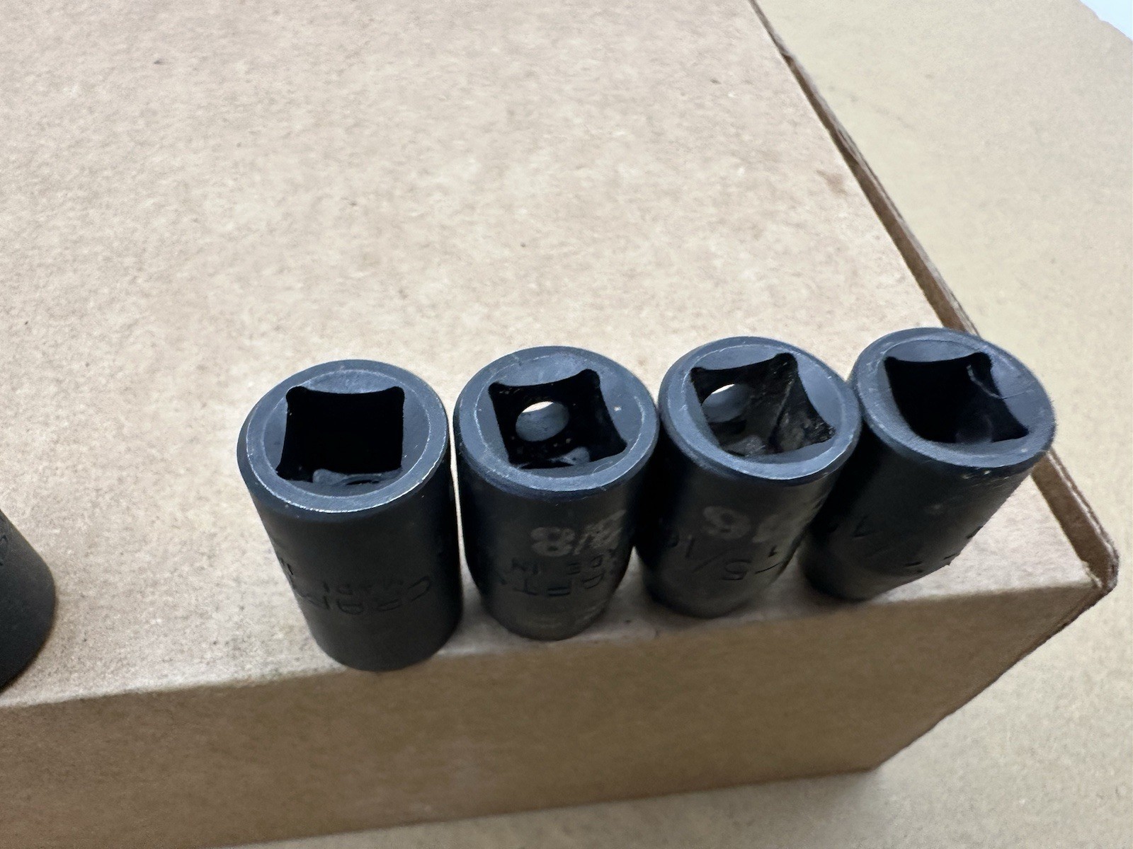Craftsman GK 1/4″ to 3/4″ 6 Pt Shallow Impact Socket Set 3/8″ Dr 15880 USA *READ