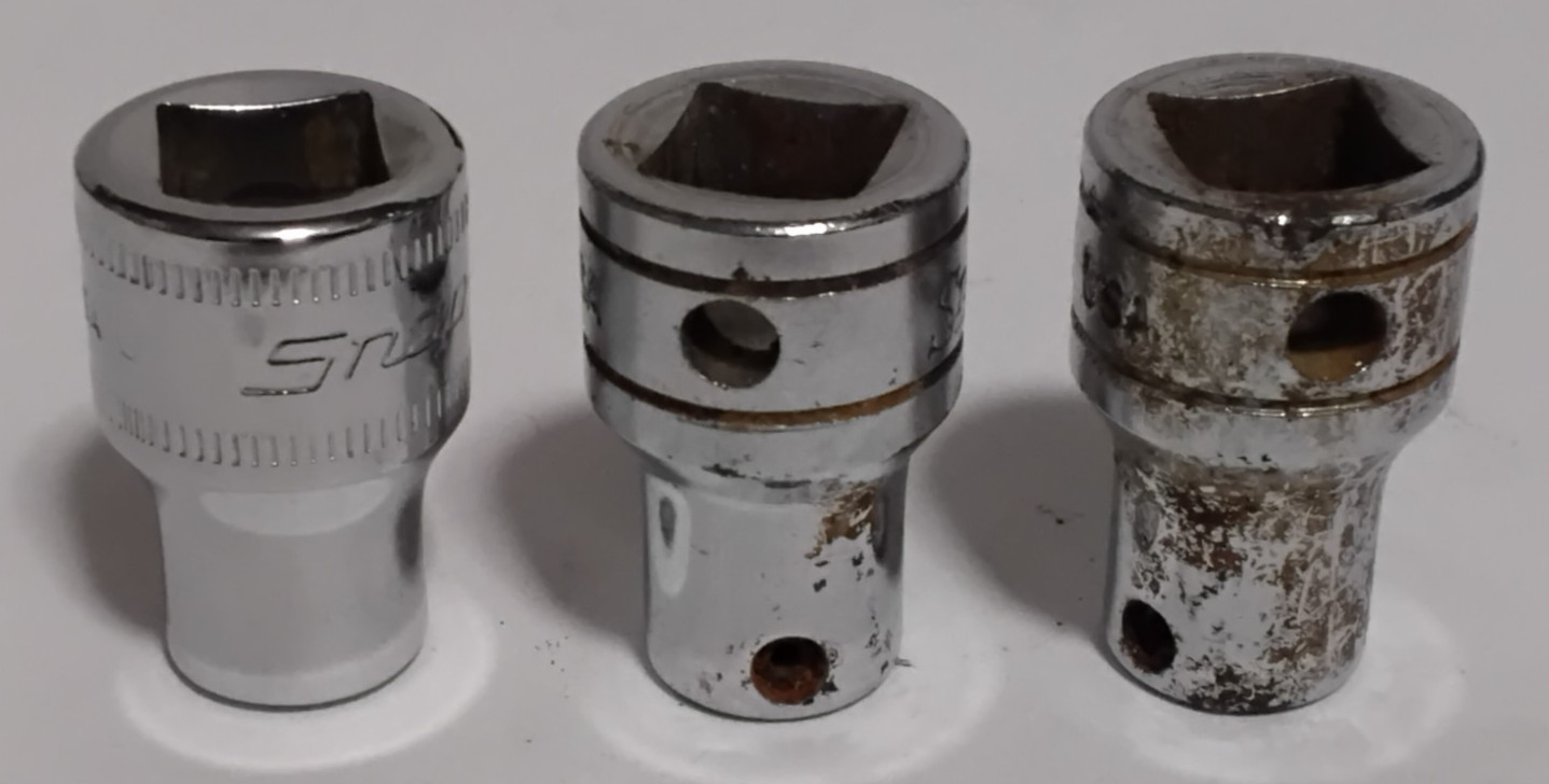 (19) Snap-On Mixed Drive Size Sockets Variety USA 1/4″ 3/8″ 1/2″ 6 & 12 Point