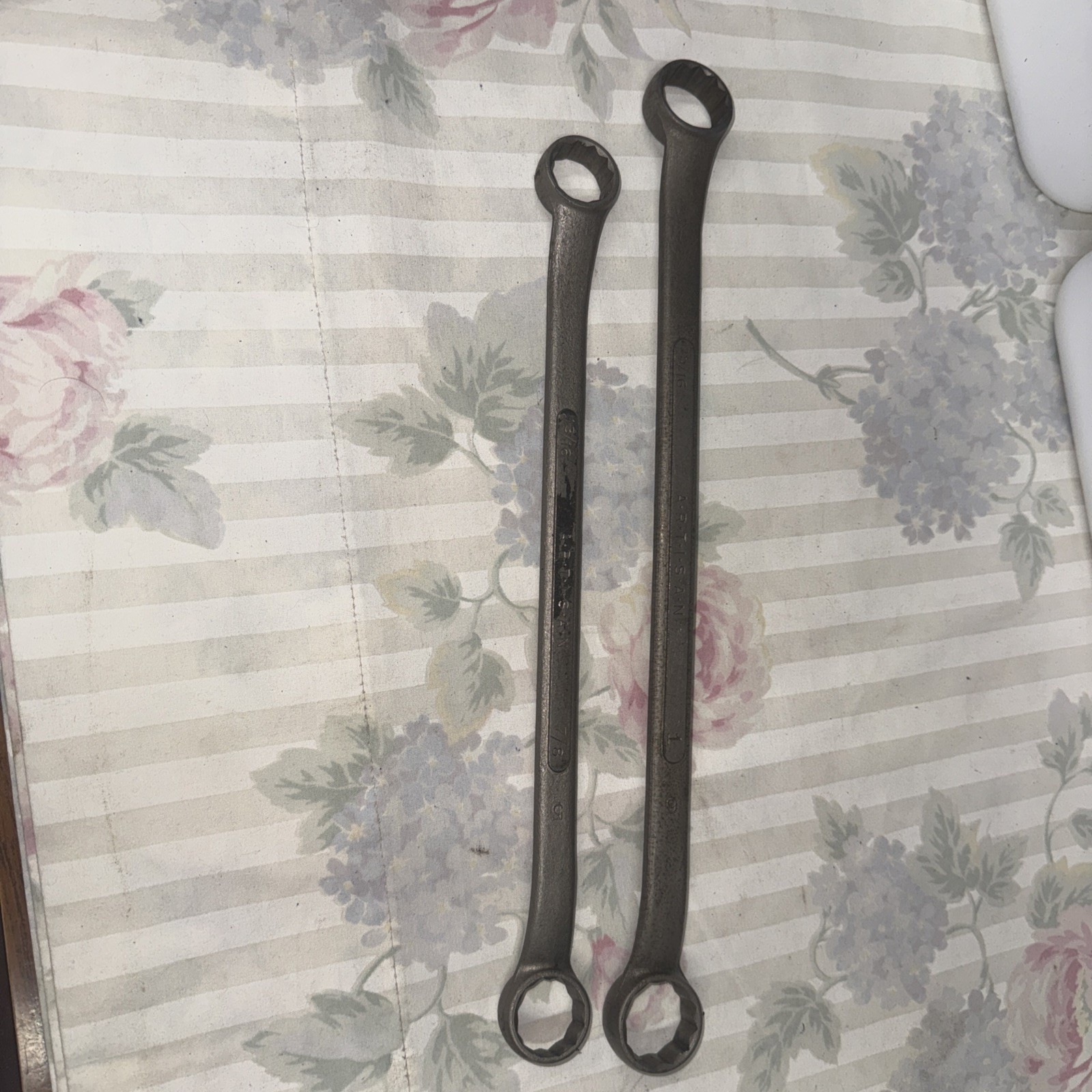 Vintage Artisan Box End Wrench’s #5&6. 15/16-1” And 13/16-7/8.