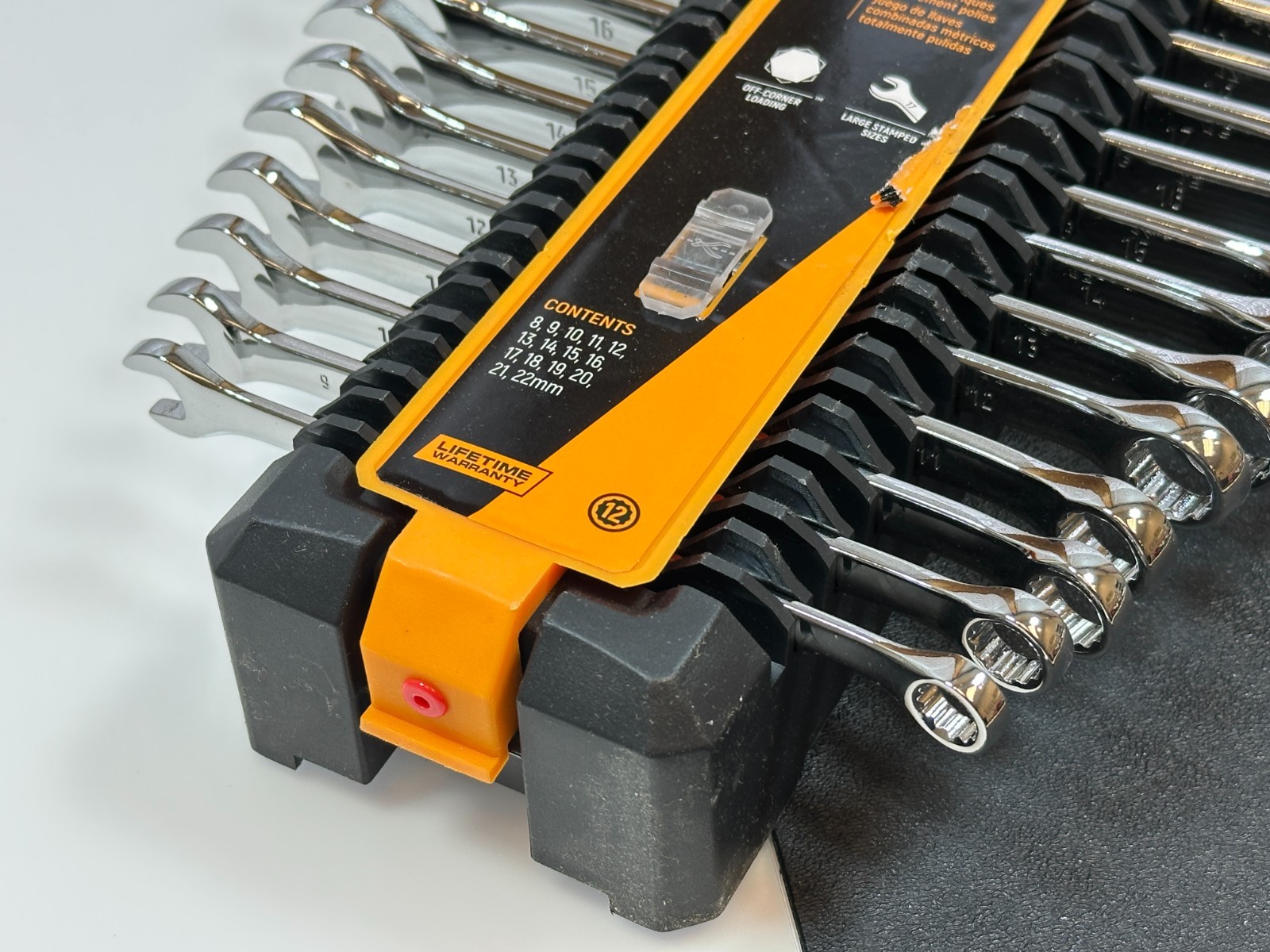 NEW GearWrench Tools 15pc Metric 8mm-22mm Full Polish NON RATCHETING Wrench Set