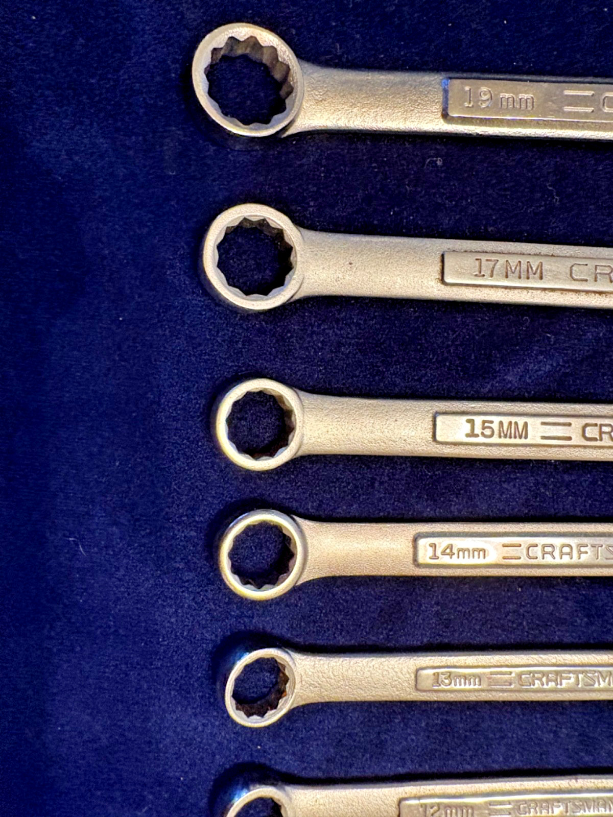 Vintage Craftsman Metric Wrench Set 12 Piece USA Sizes 6mm-19mm