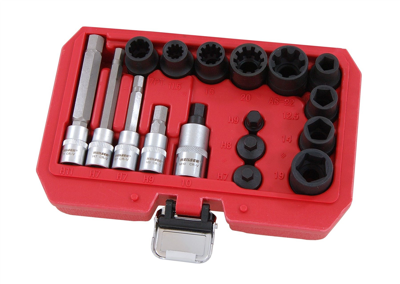17pc Brake Caliper Bolt Master Socket & Bit Set Merc Bmw Audi Porsche Ford Vw