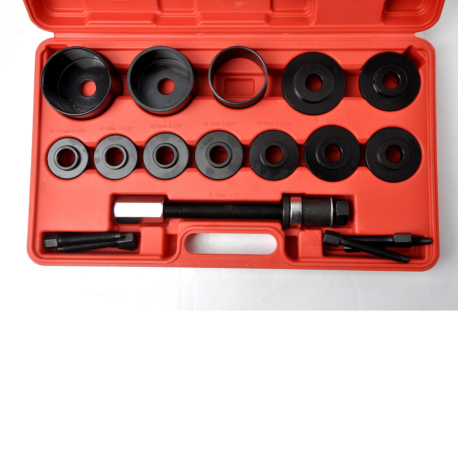 Front Wheel Drive Bearing Puller Hub Removal Car Kit 2-3/16″ to 3-19/32″ Drift