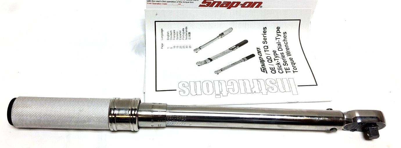 New Snap-on 3/8″ drive Fixed Head 20 – 100 ft lb Torque Wrench QD2R100A 2022 23