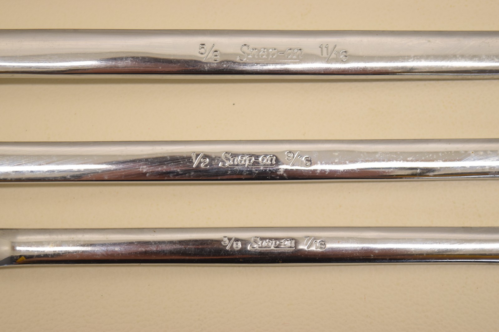 Snap On 5pc 12-Point SAE Box End Offset Wrench Set XB2830-XB1214 15/16″-3/8″