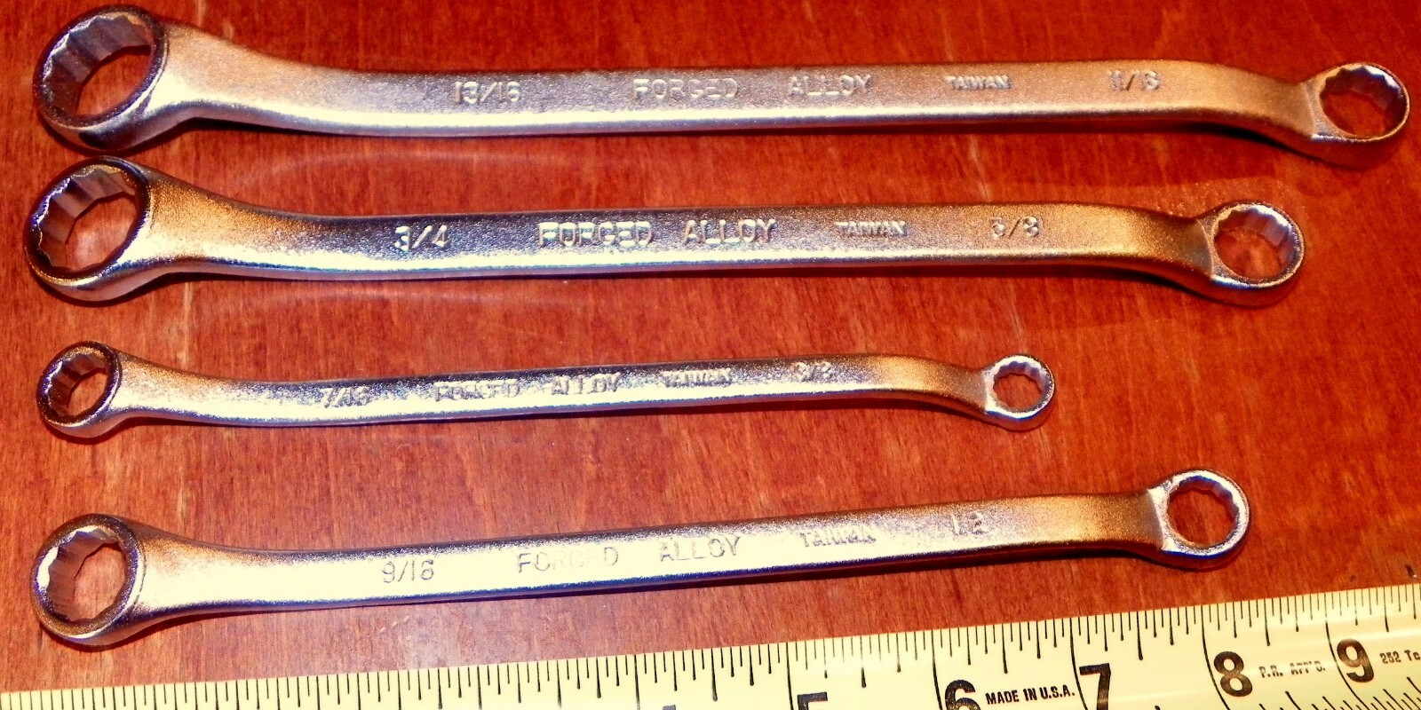 TRUE VALUE MASTER MECHANIC PRO FRACTIONAL 12 Pt DOUBLE BOX END OFFSET WRENCH SET