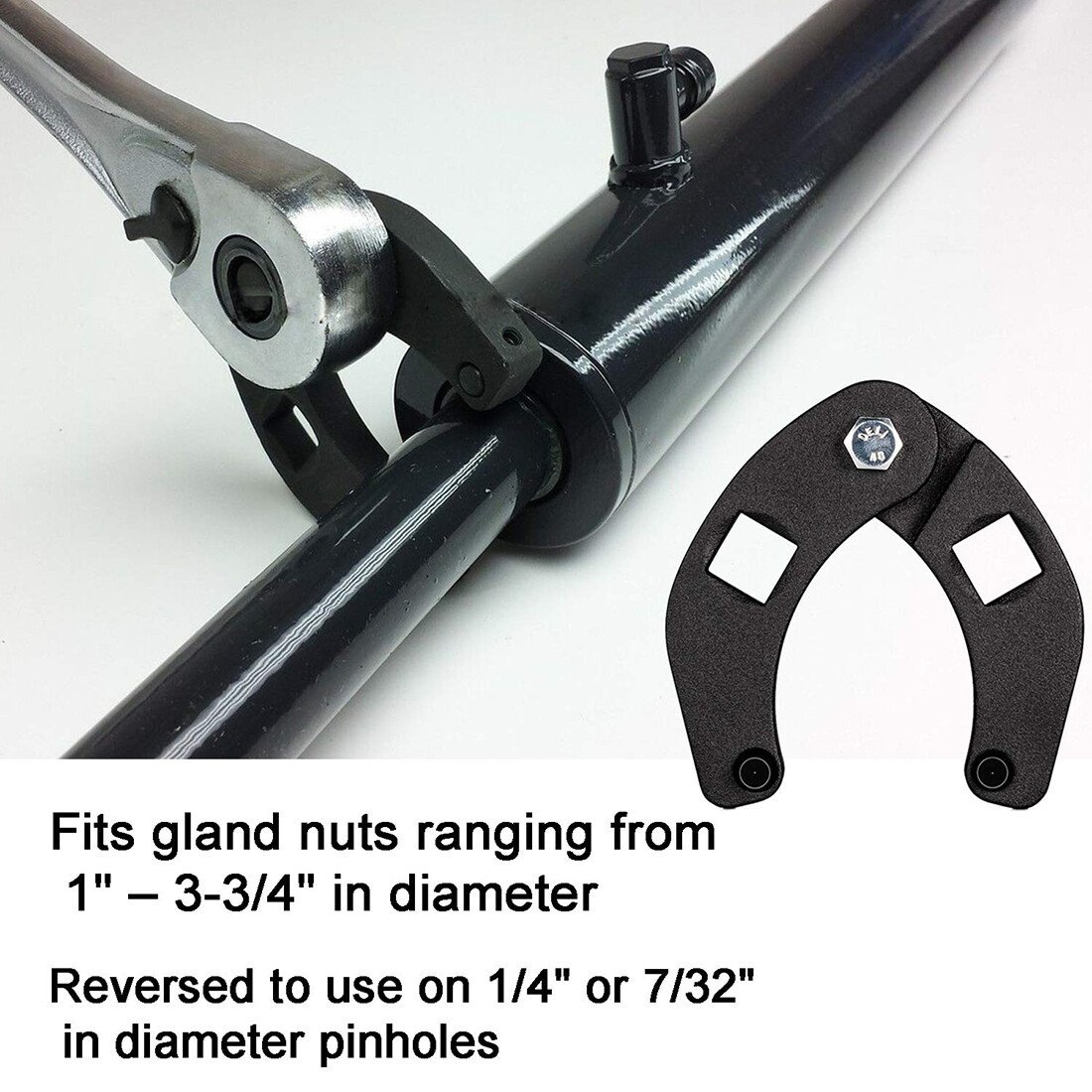 Adjustable Gland Nut Wrench Spanner Tool 7463 for Hydraulic Cylinders