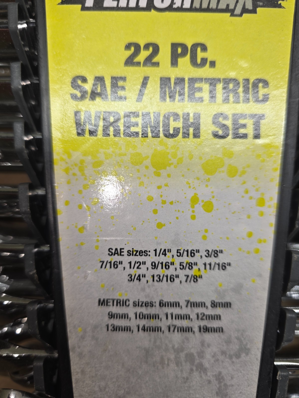 Complete Set of Performax SAE and Metric Wrench’s – Total of 22 Wrench’s