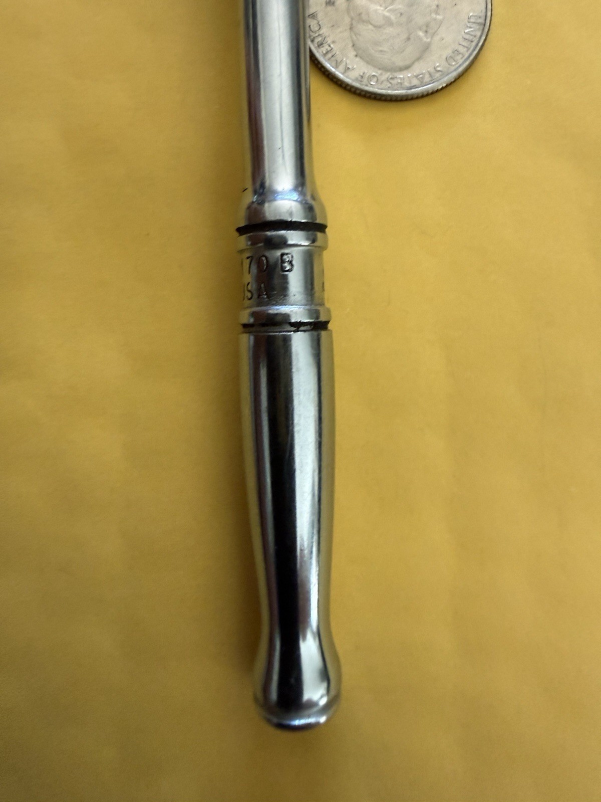 Snap On 1/4″ Ratchet TM 70 B and 5/16” Socket TMD 10. Nice Tool w/Chrome. USA
