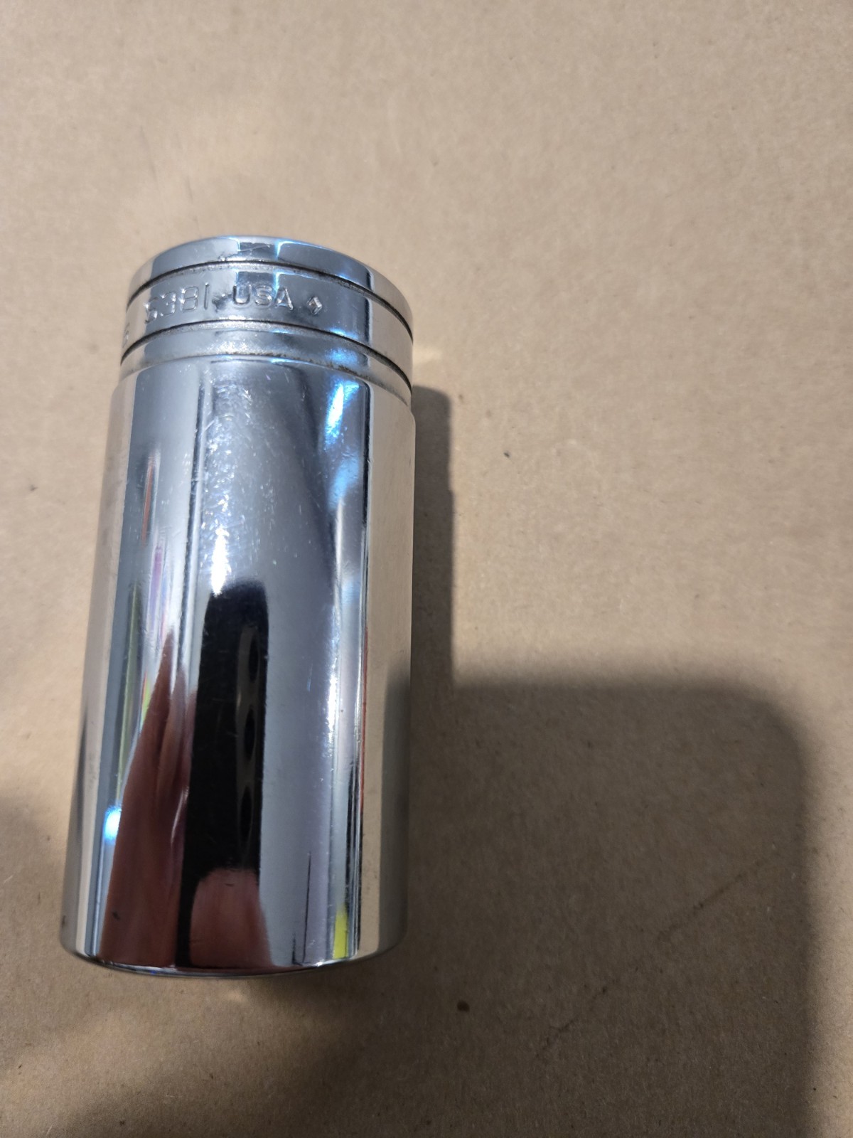 Snap On 1/2″ Drive 1-3/16″ 12PT SAE Deep Chrome Socket USA S381