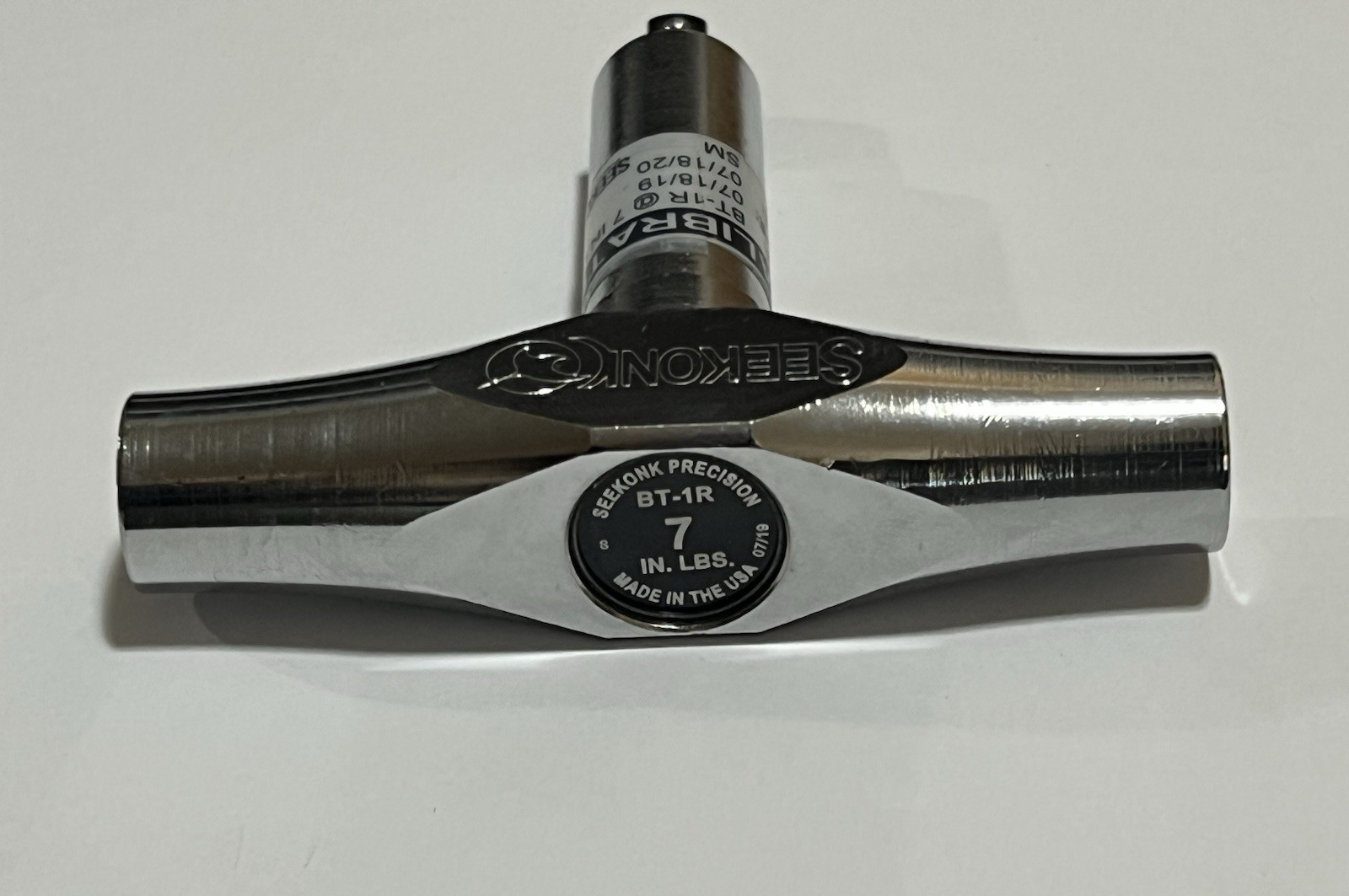 Seekonk BT-1R 1/4 Drive T-Handle Torque Screwdriver 7 In/Lbs w Certificate USA