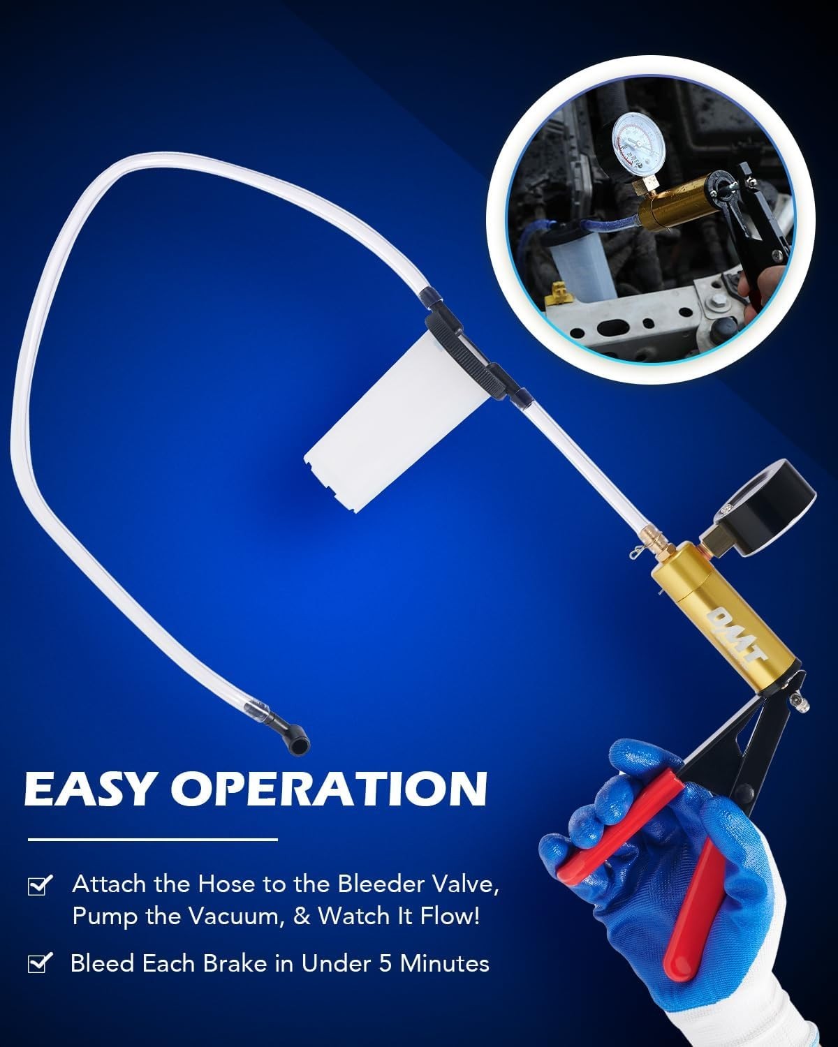 Corrosion-Resistant Brake Bleeding Kit with Easy Operation and Wide Application