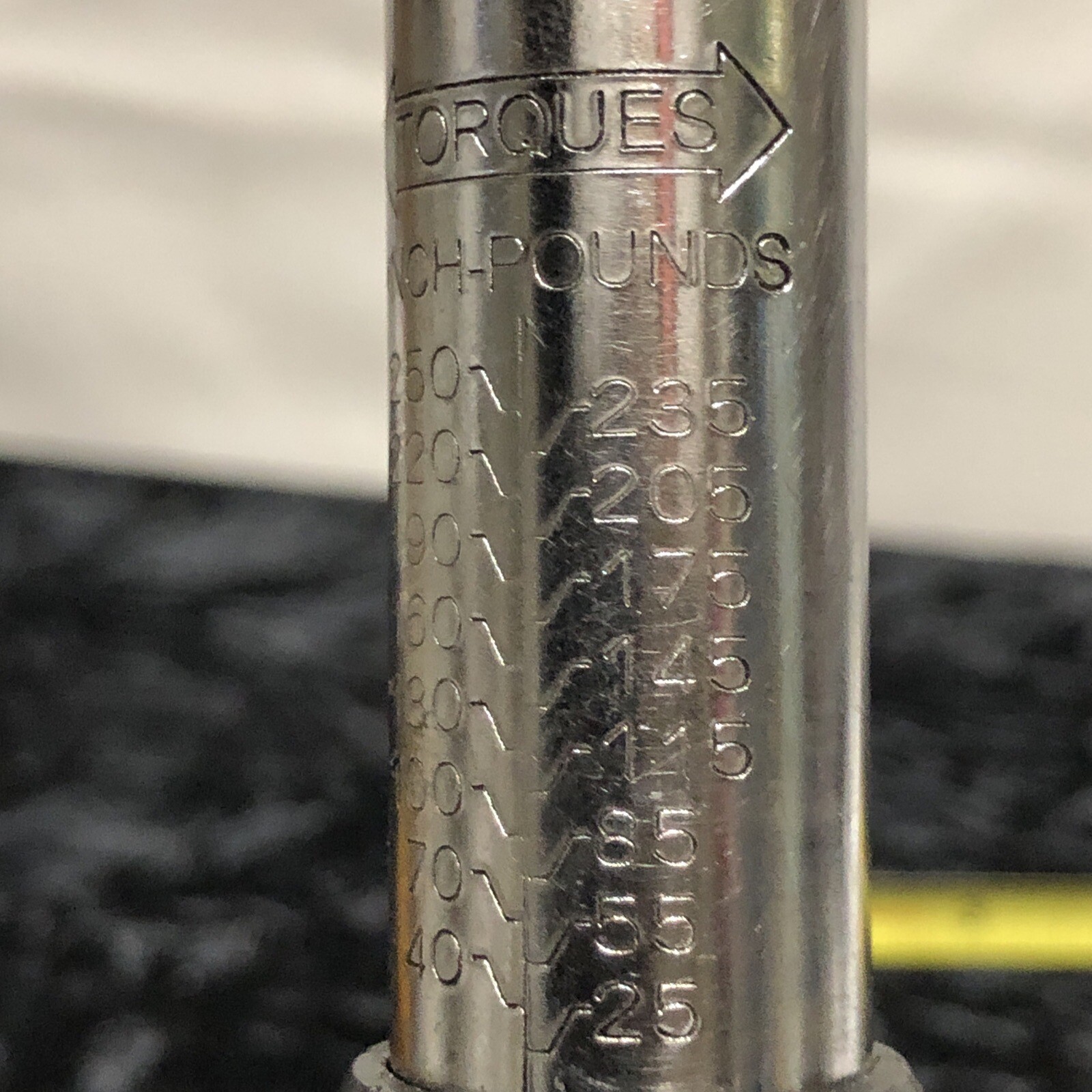 OEMTOOLS 3/8” Drive Click Style Torque Wrench Measures From 25-235 In/Lbs
