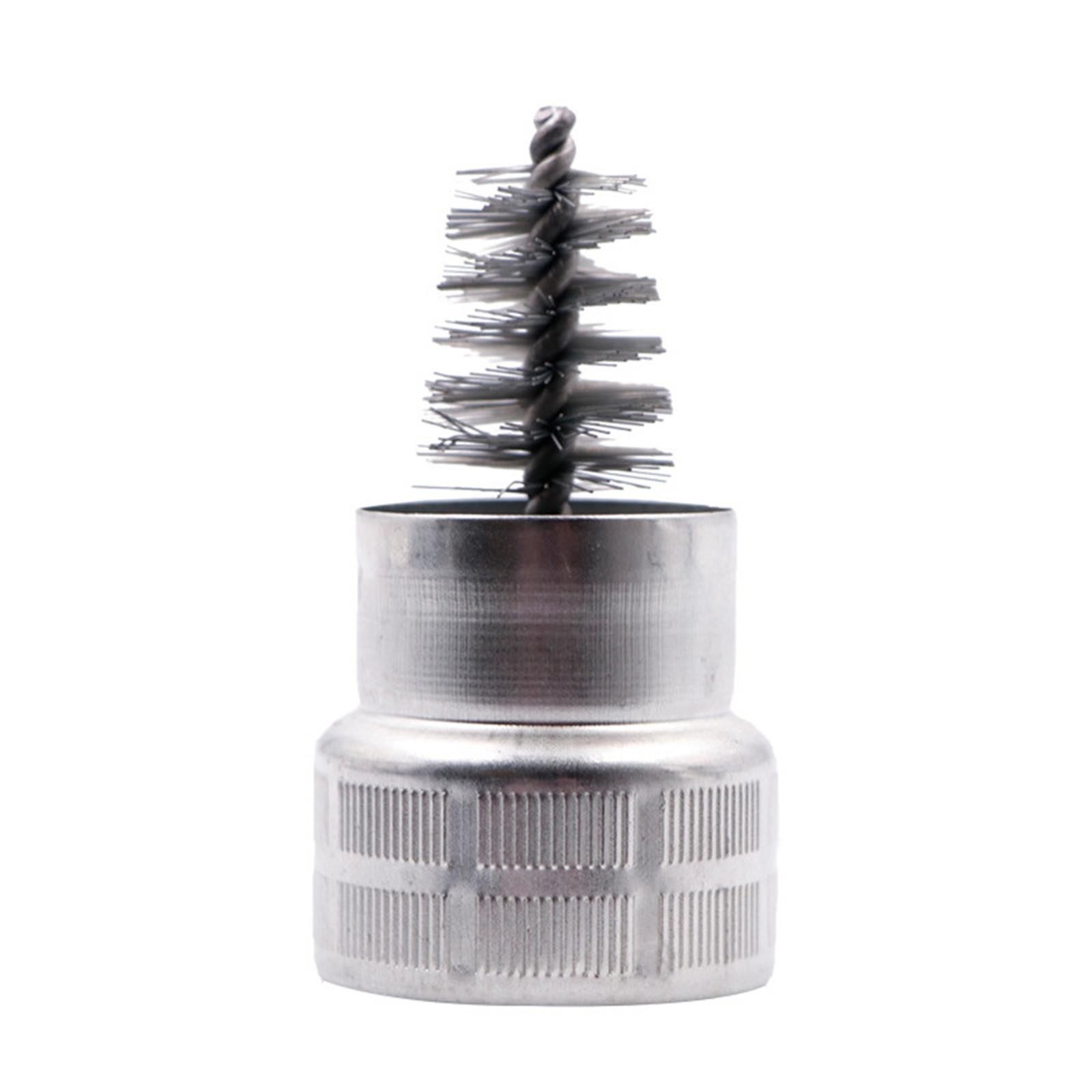 3.22in Car Battery Post Terminal Cleaner Dirt Corrosion Brush Hand Cleaning Tool