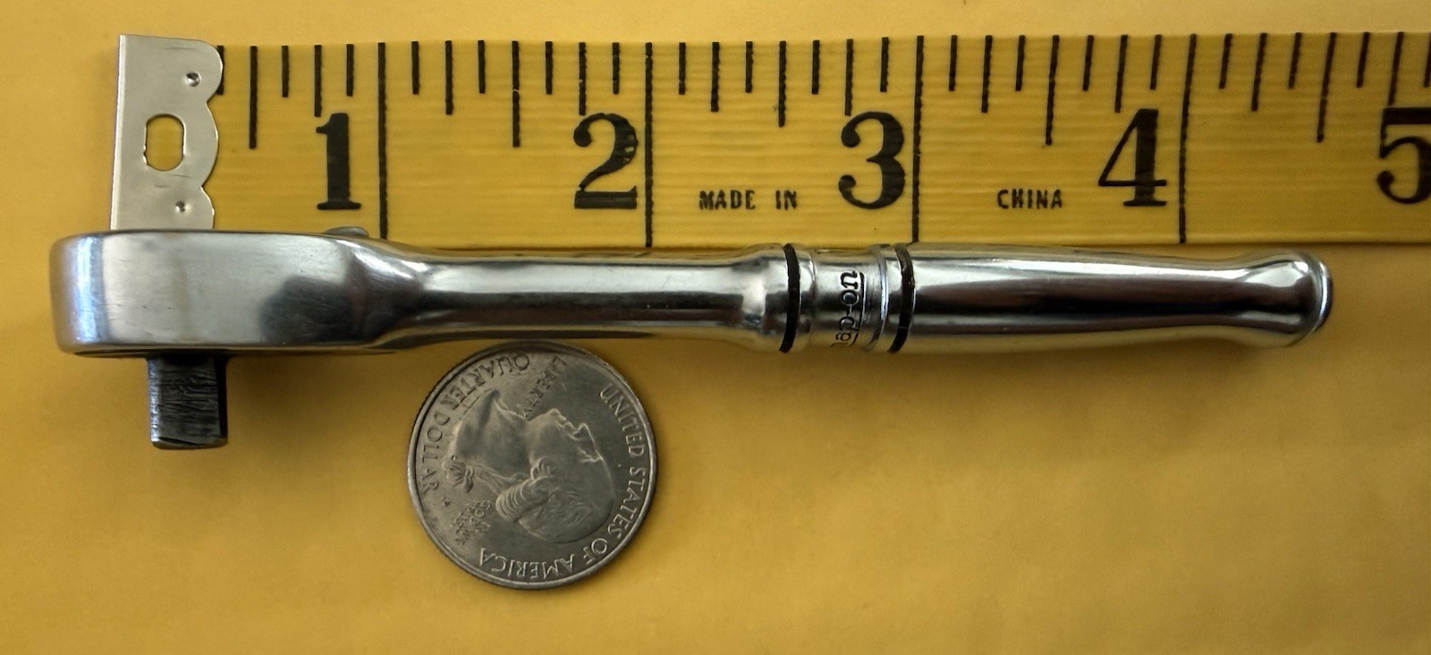Snap On 1/4″ Ratchet TM 70 B and 5/16” Socket TMD 10. Nice Tool w/Chrome. USA
