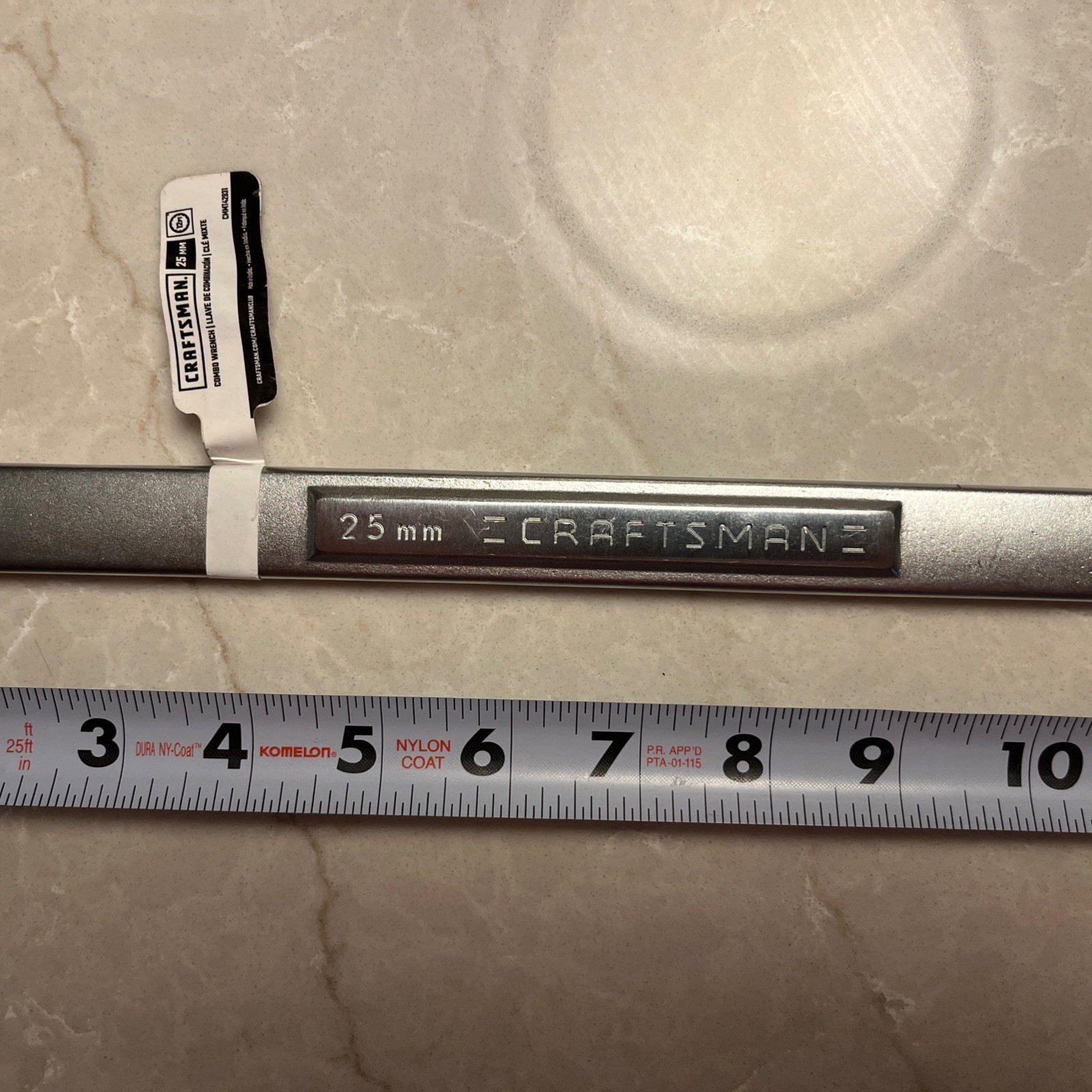 NEW-CRAFTSMAN Combination Wrench, Metric, 25mm (CMMT42931) – Brand new w/ label!