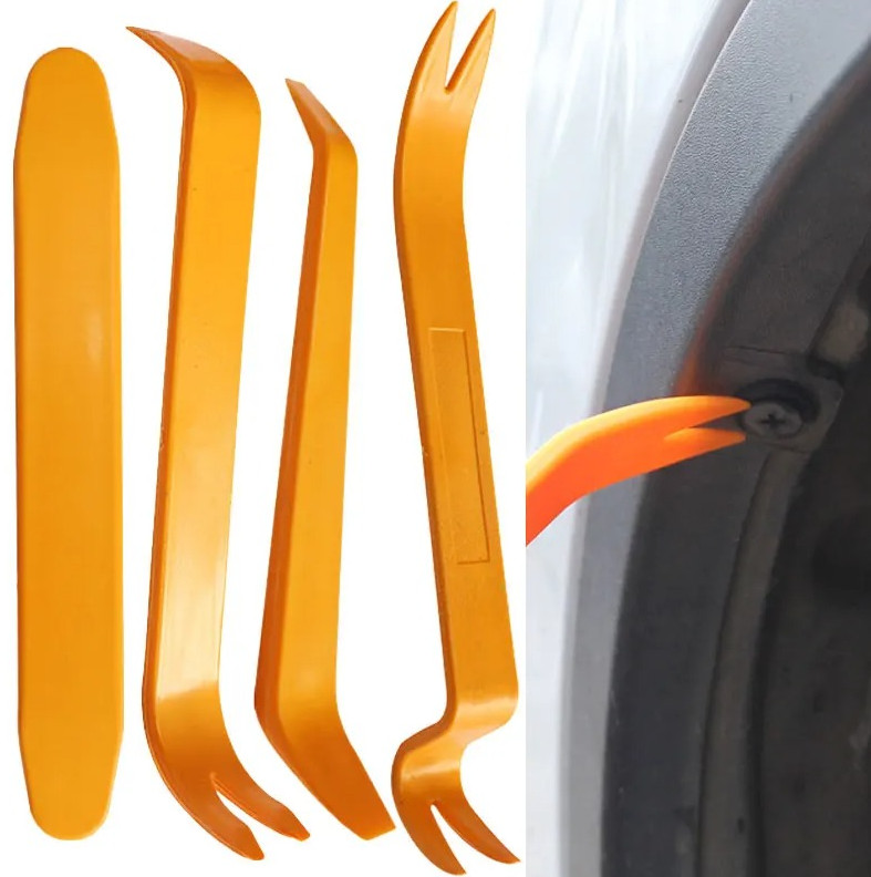 4pcs Plastic Car Trim Removal Tool Set Dashboard Panel Pry Repair Kit – NEW