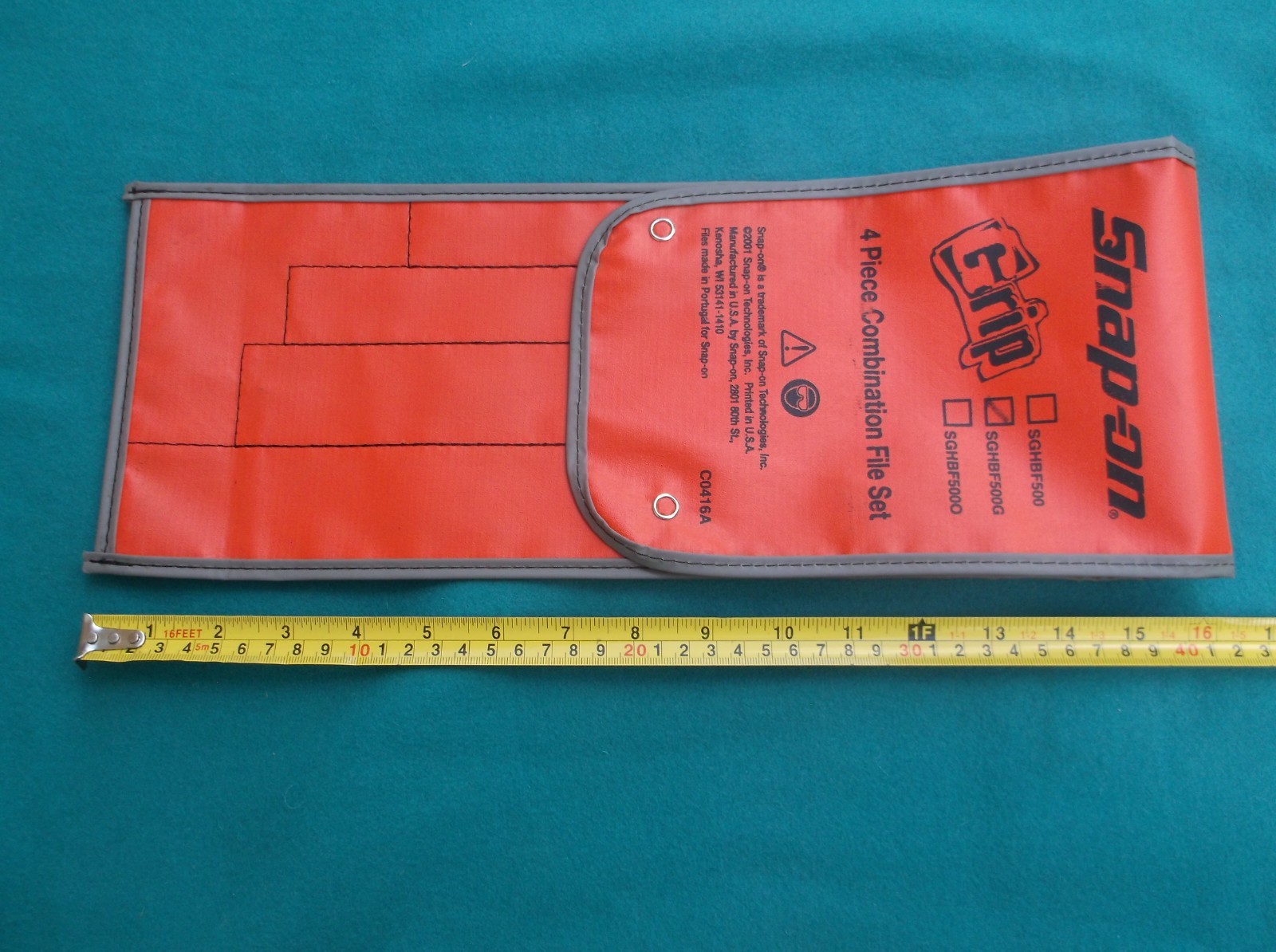 NOS Snap-on C0416A Tool Kit Bag Pouch Only for SGHBF500G Combination File Set